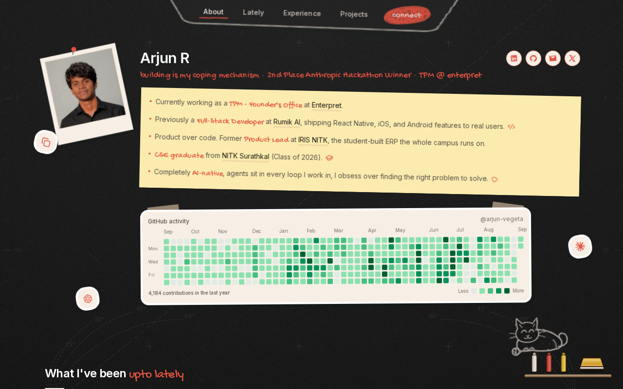 Minimal Developer Portfolio