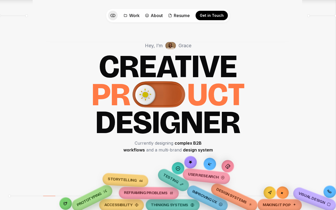 Premium Product Designer Portfolio