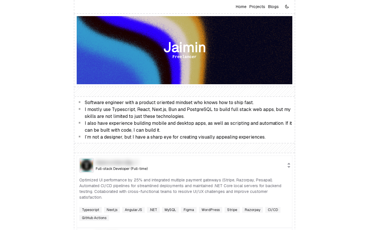 Modern Engineer Portfolio